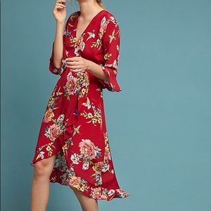 Kachel x Anthropologie Faux Wrap dress
